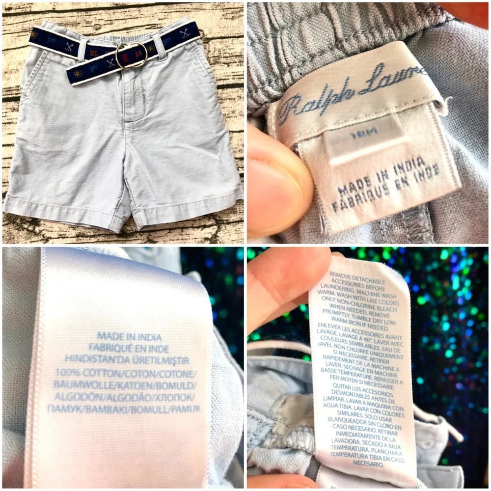 🎁 RALPH LAUREN⚡️Bodysuit & Shorts Mix-Match Set_18M